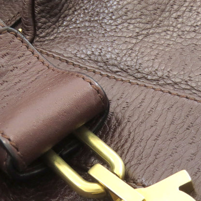 Salvatore Ferragamo サルヴァトーレフェラガモ ガンチー二金具 ハンドバッグ レザー レディース 中古