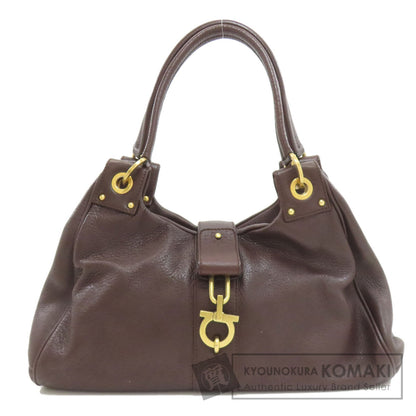 Salvatore Ferragamo サルヴァトーレフェラガモ ガンチー二金具 ハンドバッグ レザー レディース 中古