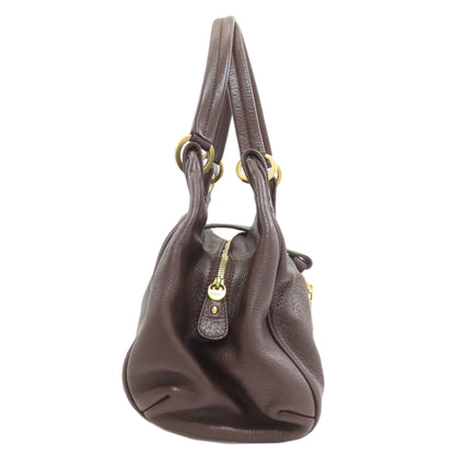 Salvatore Ferragamo サルヴァトーレフェラガモ ガンチー二金具 ハンドバッグ レザー レディース 中古