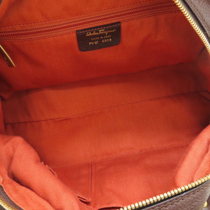 Salvatore Ferragamo サルヴァトーレフェラガモ ガンチー二金具 ハンドバッグ レザー レディース 中古