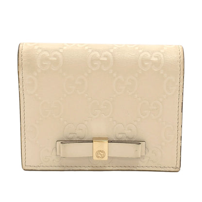 グッチ 406924 グッチシマ GGシグネチャー 二つ折り財布（小銭入れなし） 中古 商品画像2