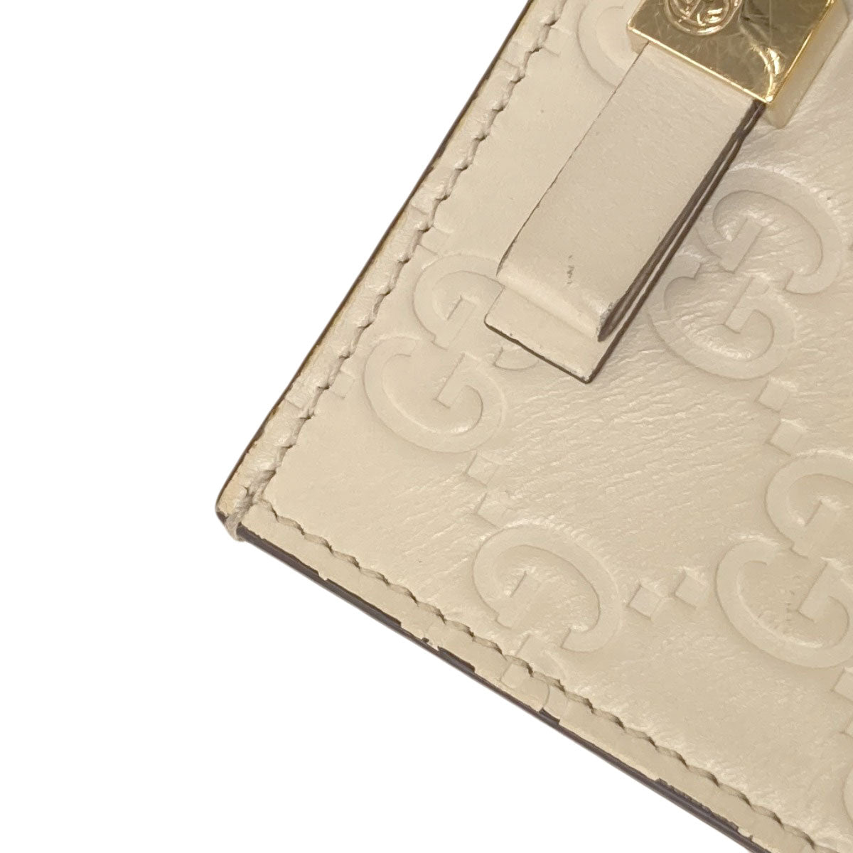 グッチ 406924 グッチシマ GGシグネチャー 二つ折り財布（小銭入れなし） 中古 商品画像17