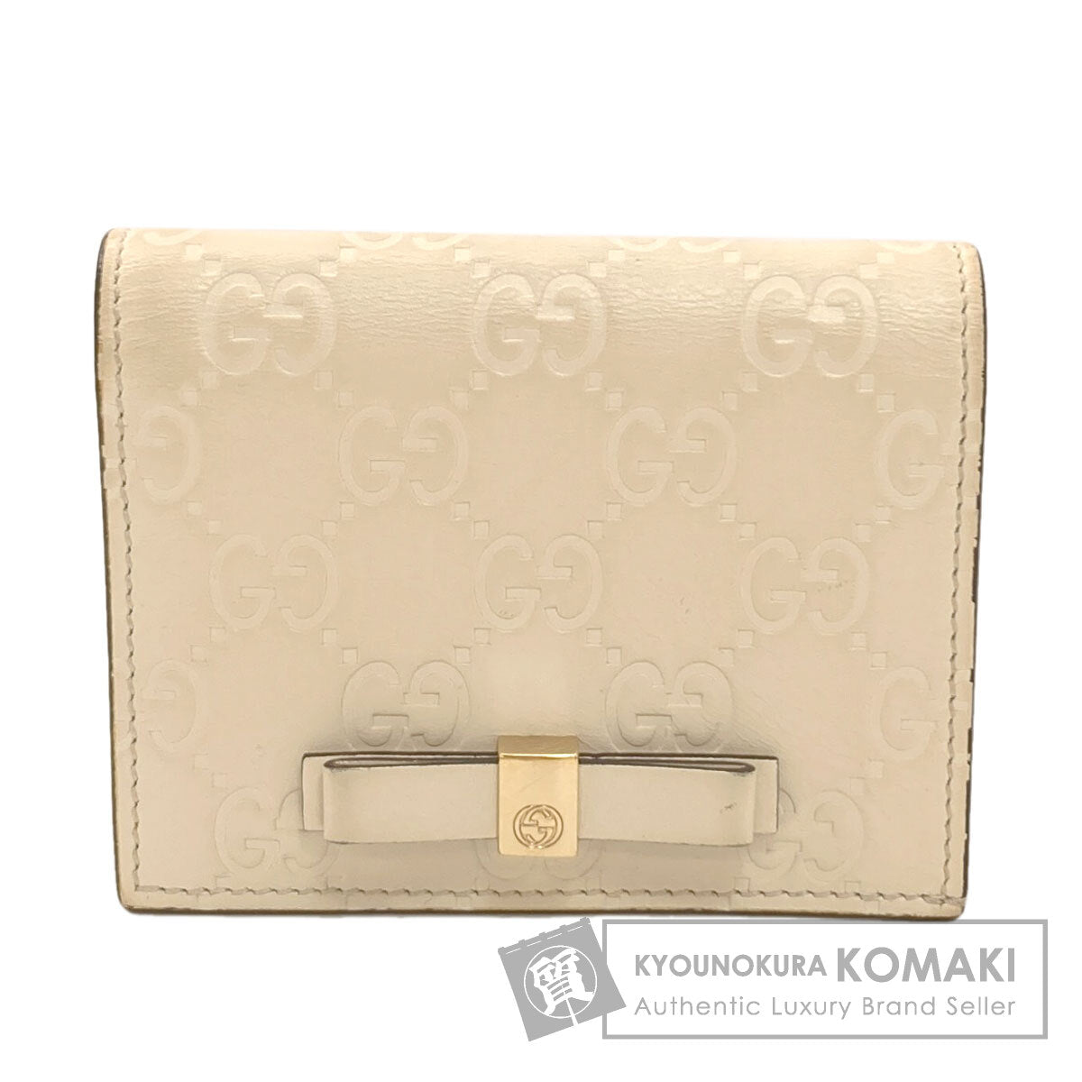 グッチ 406924 グッチシマ GGシグネチャー 二つ折り財布（小銭入れなし） 中古 商品画像1