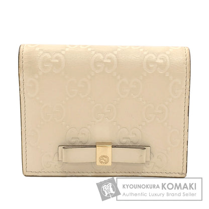グッチ 406924 グッチシマ GGシグネチャー 二つ折り財布（小銭入れなし） 中古 商品画像1