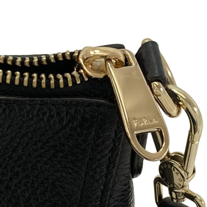 Furla フルラ アーチロゴ ショルダーバッグ レザー レディース 中古