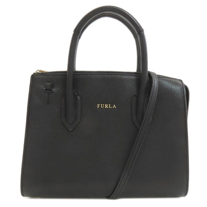 Furla フルラ 2WAY ハンドバッグ レザー レディース 中古