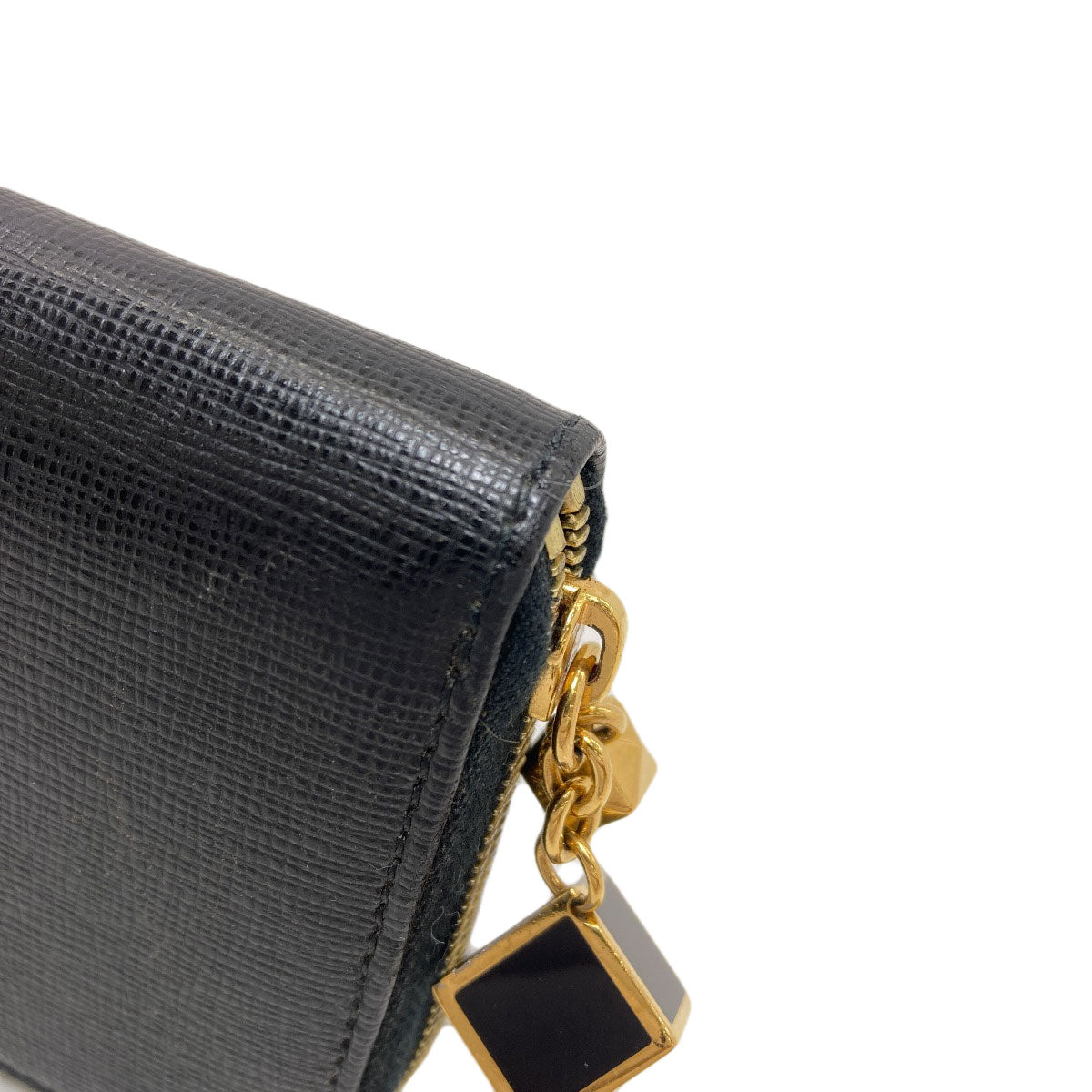 FENDI フェンディ ロゴ カードケース レザー レディース 中古