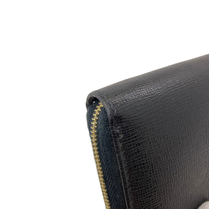 FENDI フェンディ ロゴ カードケース レザー レディース 中古