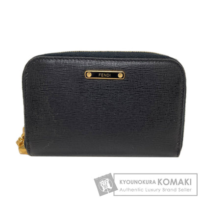 FENDI フェンディ ロゴ カードケース レザー レディース 中古