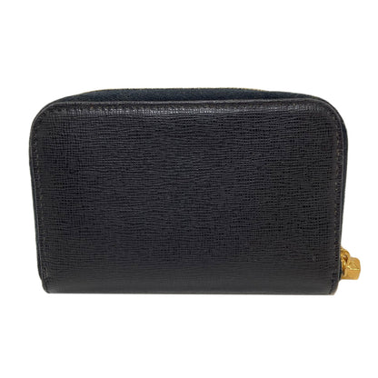 FENDI フェンディ ロゴ カードケース レザー レディース 中古