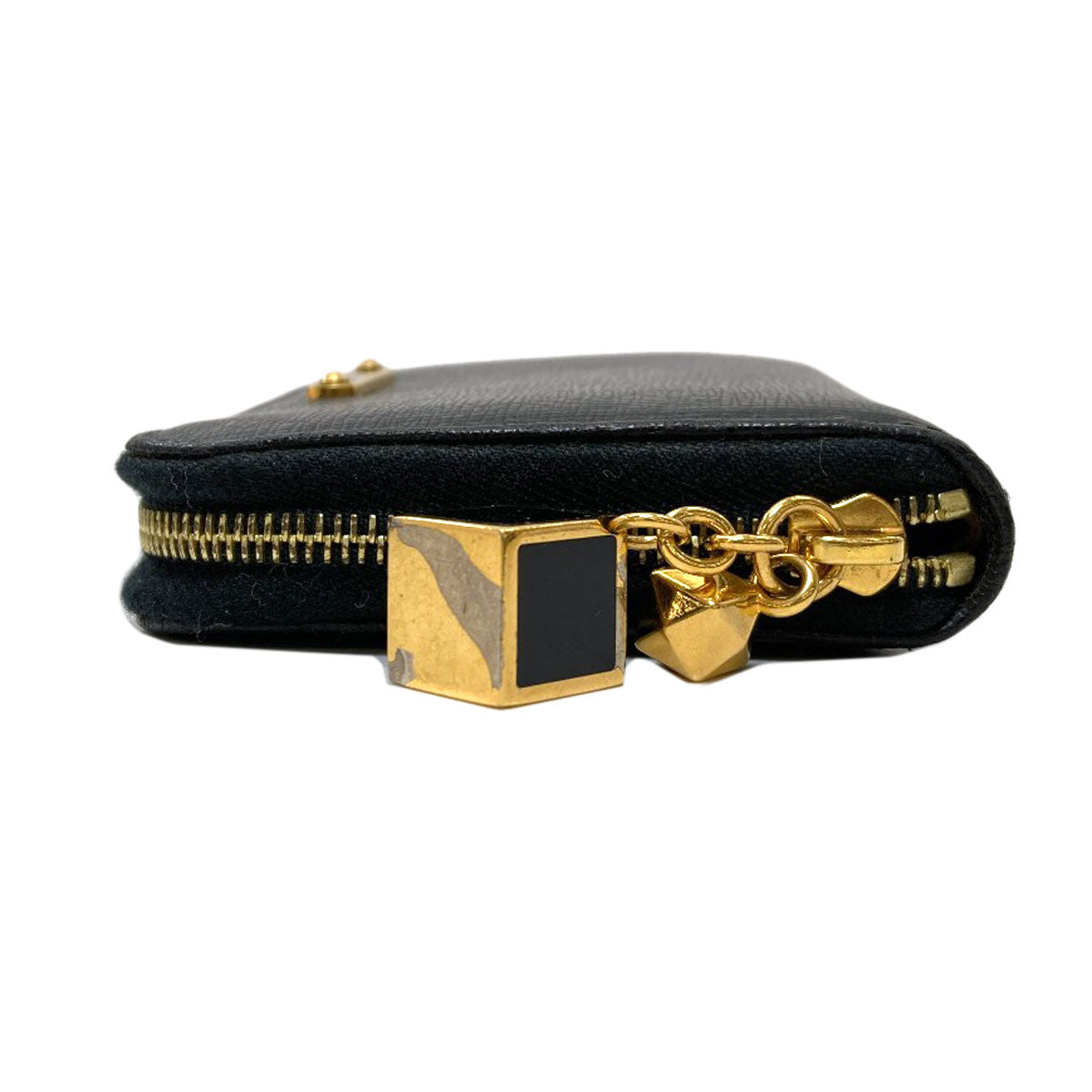 FENDI フェンディ ロゴ カードケース レザー レディース 中古