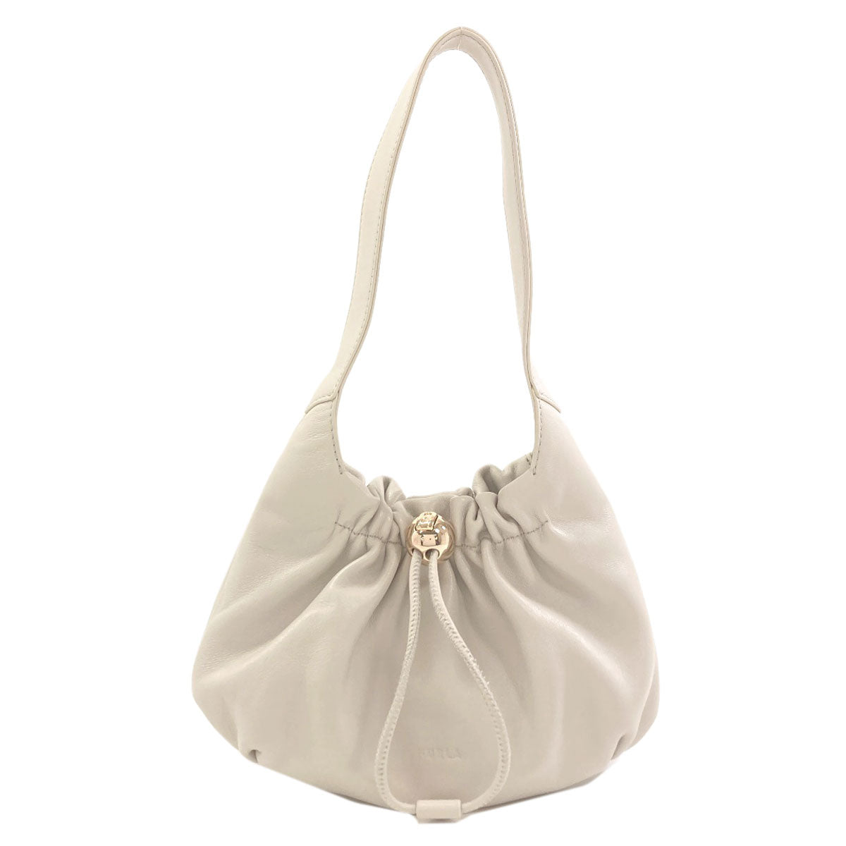 Furla フルラ アーチロゴ ハンドバッグ レザー レディース 中古