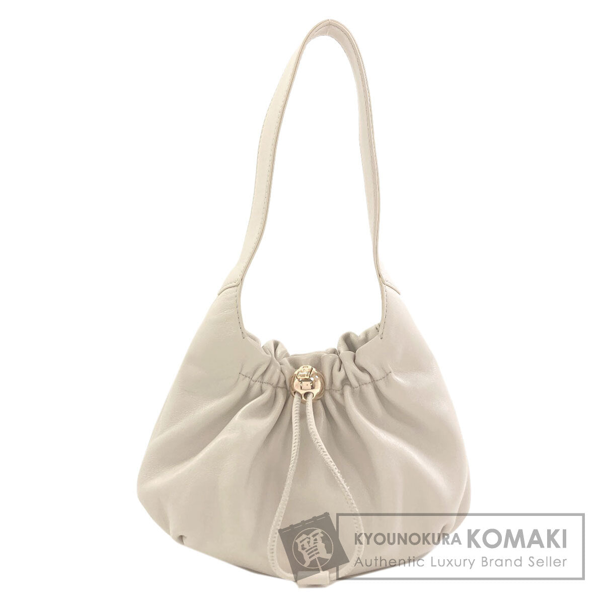 Furla フルラ アーチロゴ ハンドバッグ レザー レディース 中古