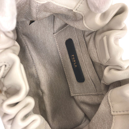 Furla フルラ アーチロゴ ハンドバッグ レザー レディース 中古