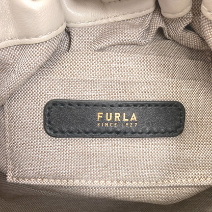 Furla フルラ アーチロゴ ハンドバッグ レザー レディース 中古