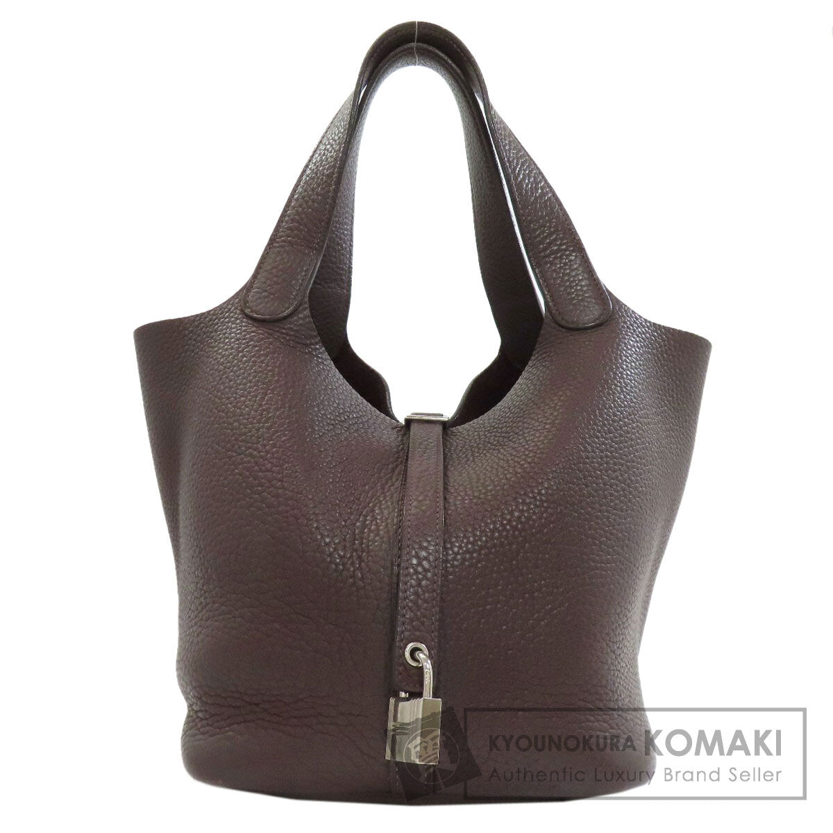 HERMES エルメス ピコタンロックMM シルバー金具 ハンドバッグ トリヨン レディース 中古