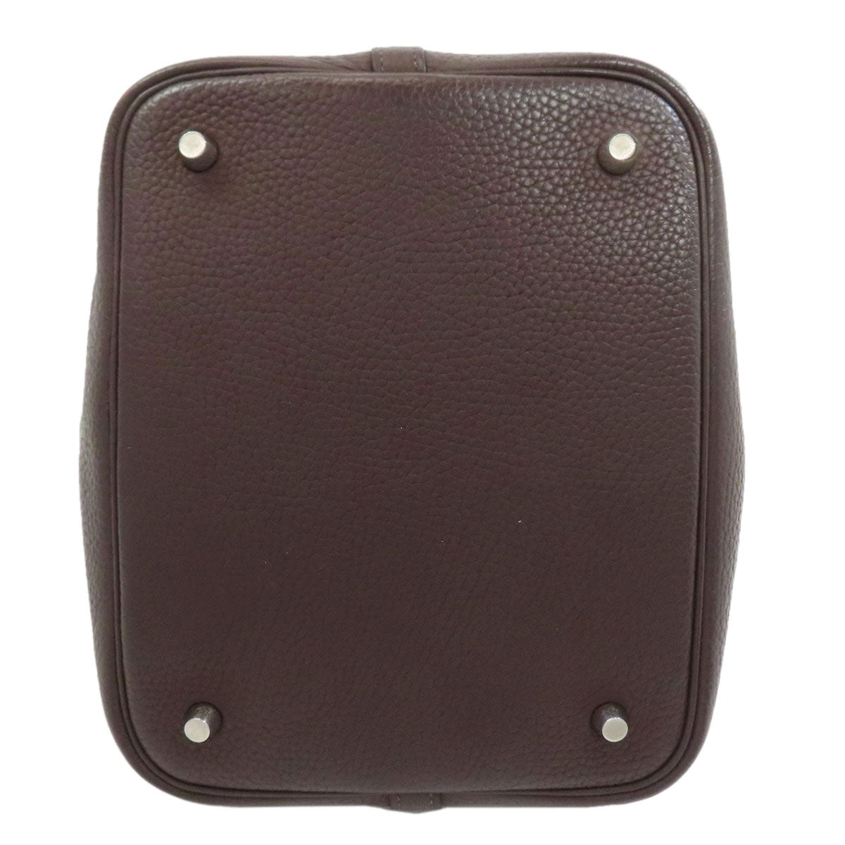 HERMES エルメス ピコタンロックMM シルバー金具 ハンドバッグ トリヨン レディース 中古