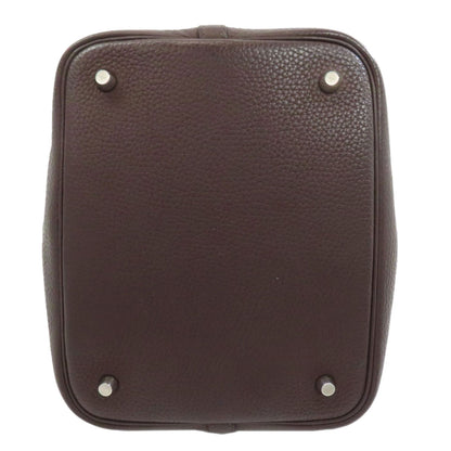 HERMES エルメス ピコタンロックMM シルバー金具 ハンドバッグ トリヨン レディース 中古
