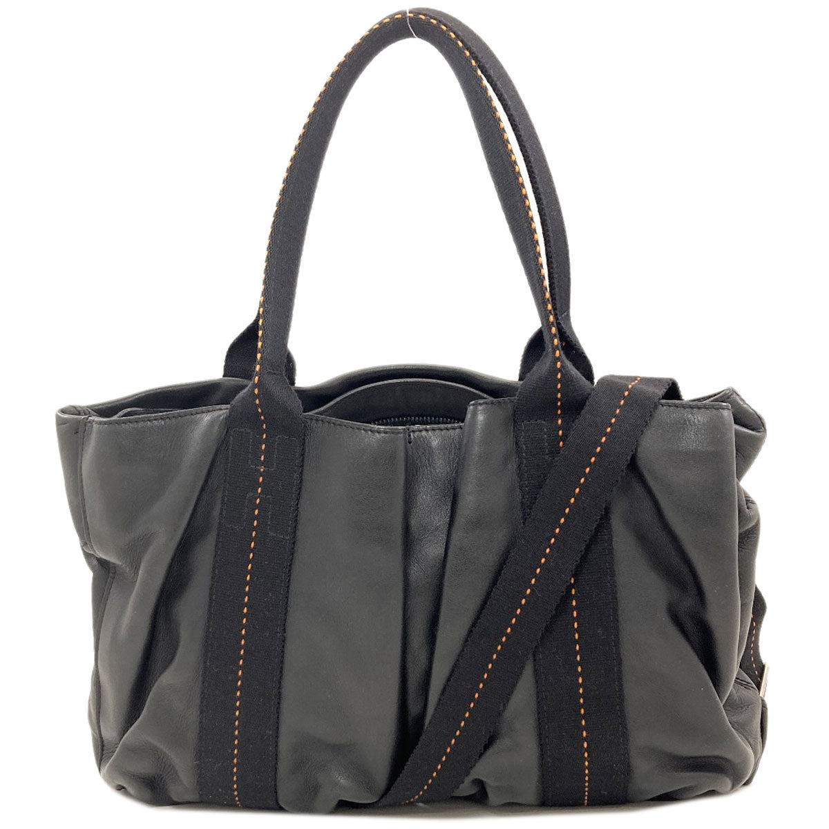 HERMES エルメス キャラバンホリゾンタル 2WAY ハンドバッグ カーフ レディース 中古