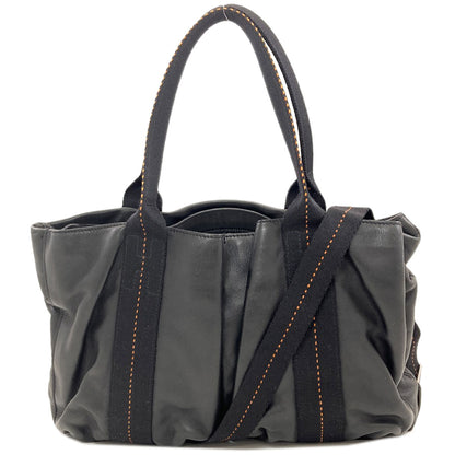 HERMES エルメス キャラバンホリゾンタル 2WAY ハンドバッグ カーフ レディース 中古