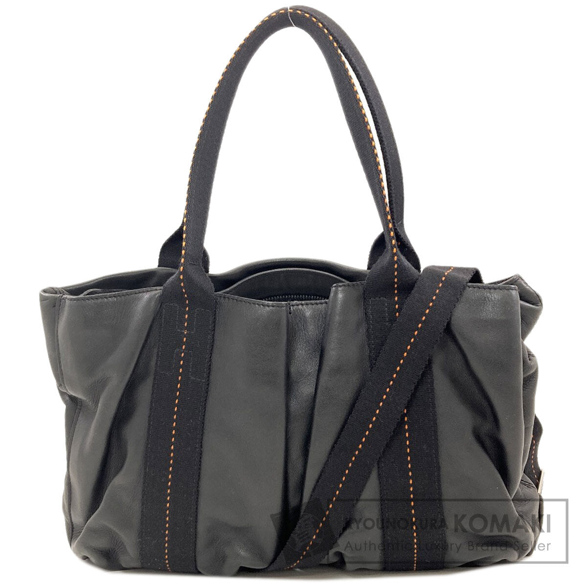 HERMES エルメス キャラバンホリゾンタル 2WAY ハンドバッグ カーフ レディース 中古