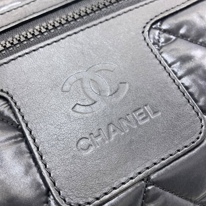 CHANEL シャネル コココクーン シルバー金具 ボストンバッグ ナイロン レディース 中古