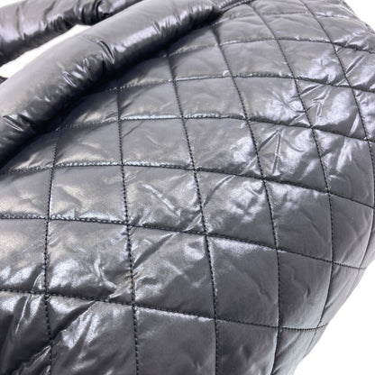 CHANEL シャネル コココクーン シルバー金具 ボストンバッグ ナイロン レディース 中古