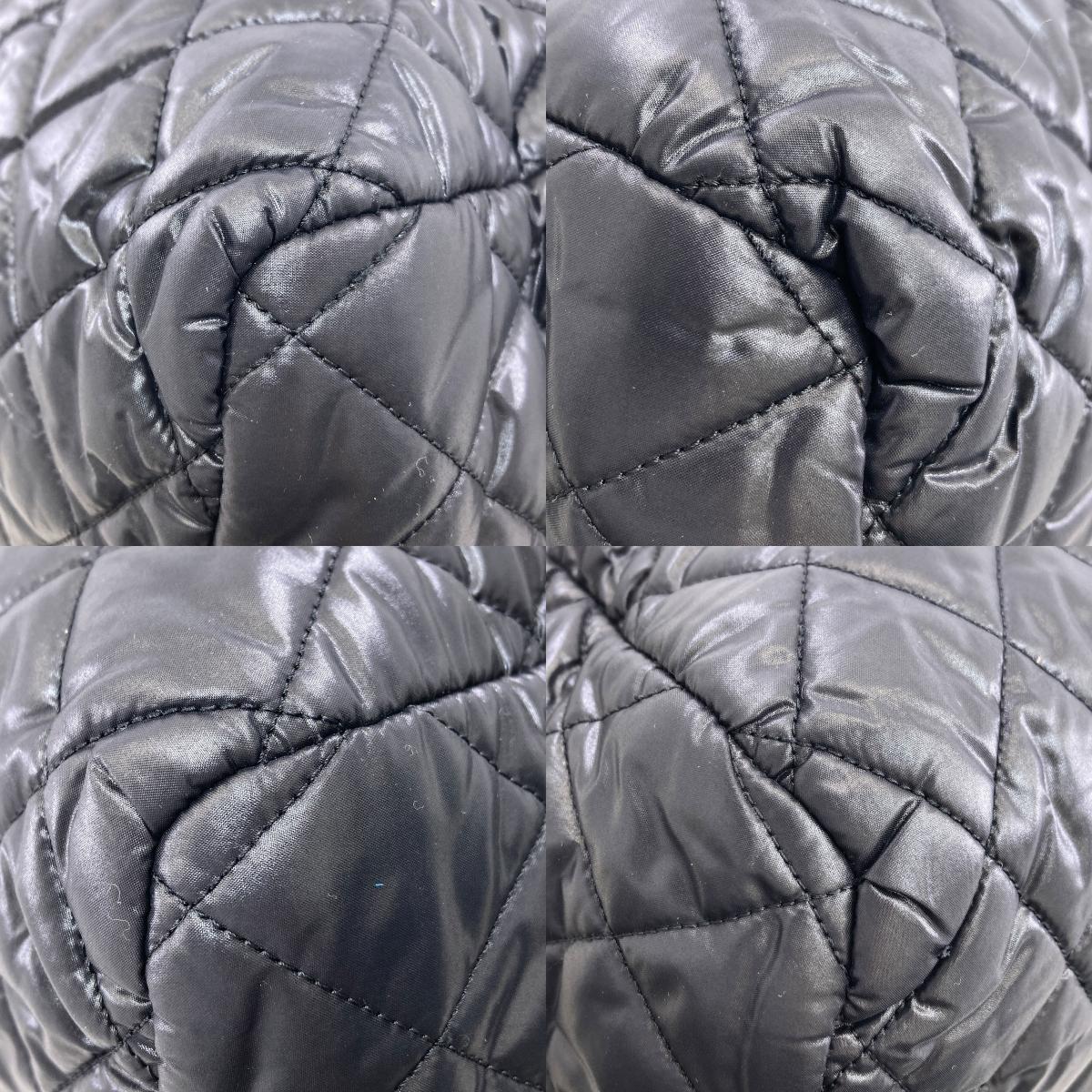 CHANEL シャネル コココクーン シルバー金具 ボストンバッグ ナイロン レディース 中古