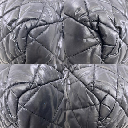 CHANEL シャネル コココクーン シルバー金具 ボストンバッグ ナイロン レディース 中古