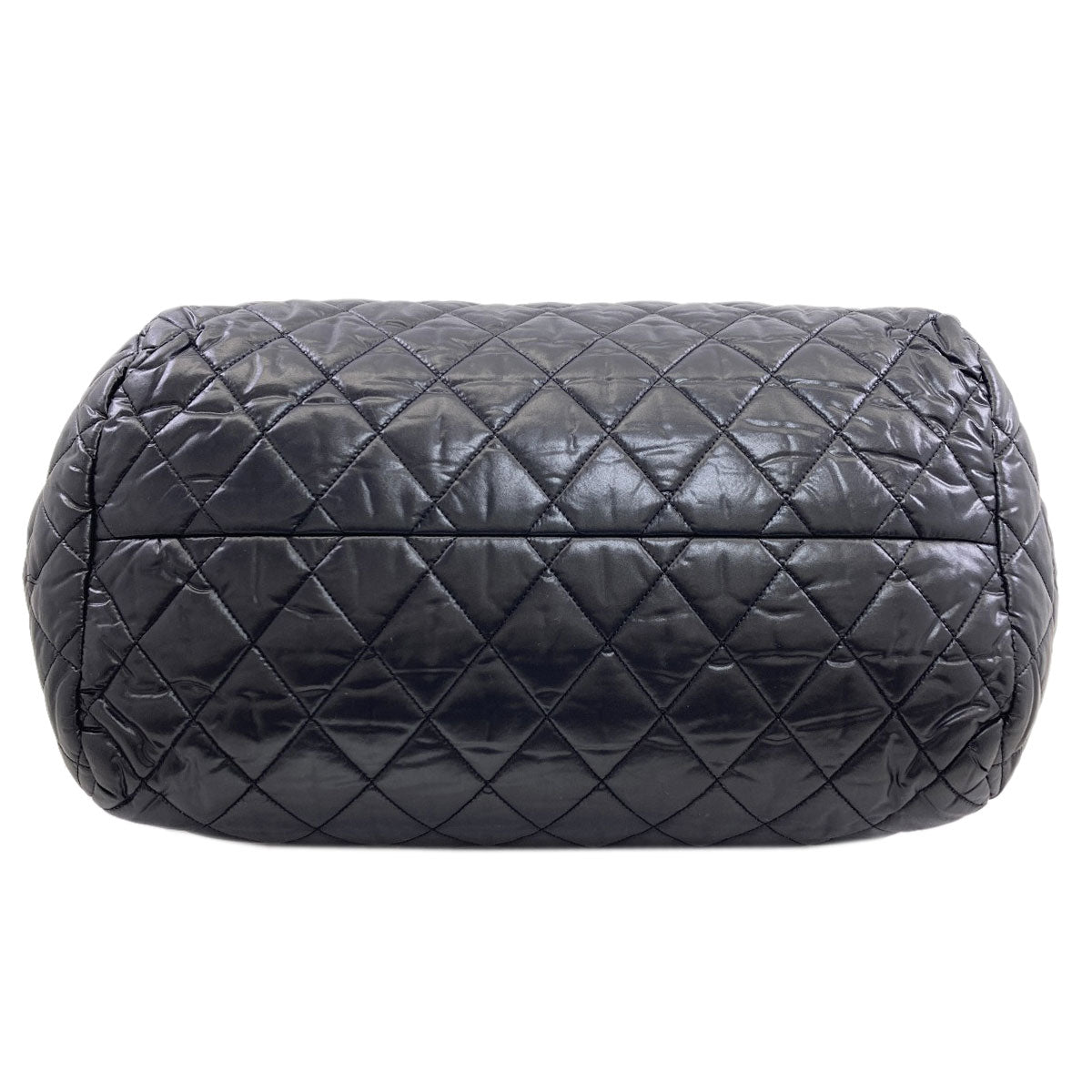 CHANEL シャネル コココクーン シルバー金具 ボストンバッグ ナイロン レディース 中古