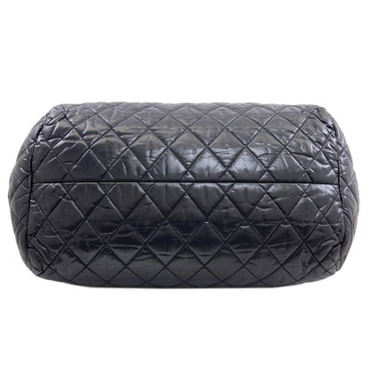 CHANEL シャネル コココクーン シルバー金具 ボストンバッグ ナイロン レディース 中古