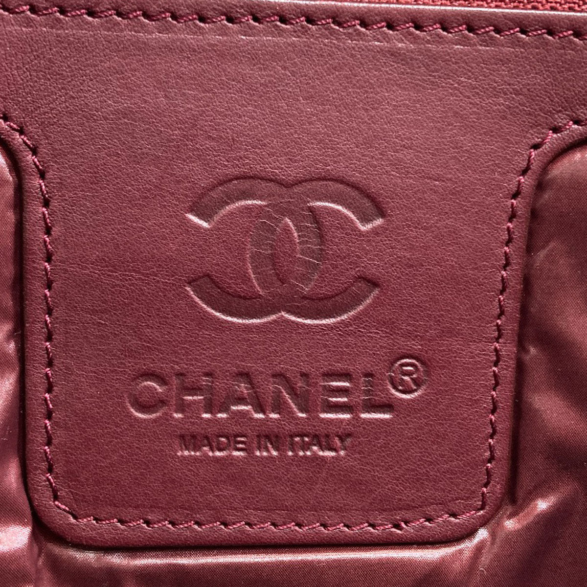 CHANEL シャネル コココクーン シルバー金具 ボストンバッグ ナイロン レディース 中古