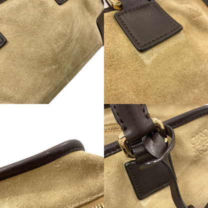 LOEWE ロエベ アマソナ 2WAY ハンドバッグ スウェード レディース 中古