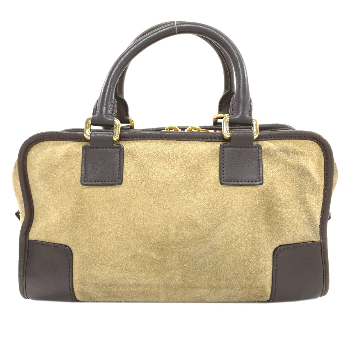 LOEWE ロエベ アマソナ 2WAY ハンドバッグ スウェード レディース 中古