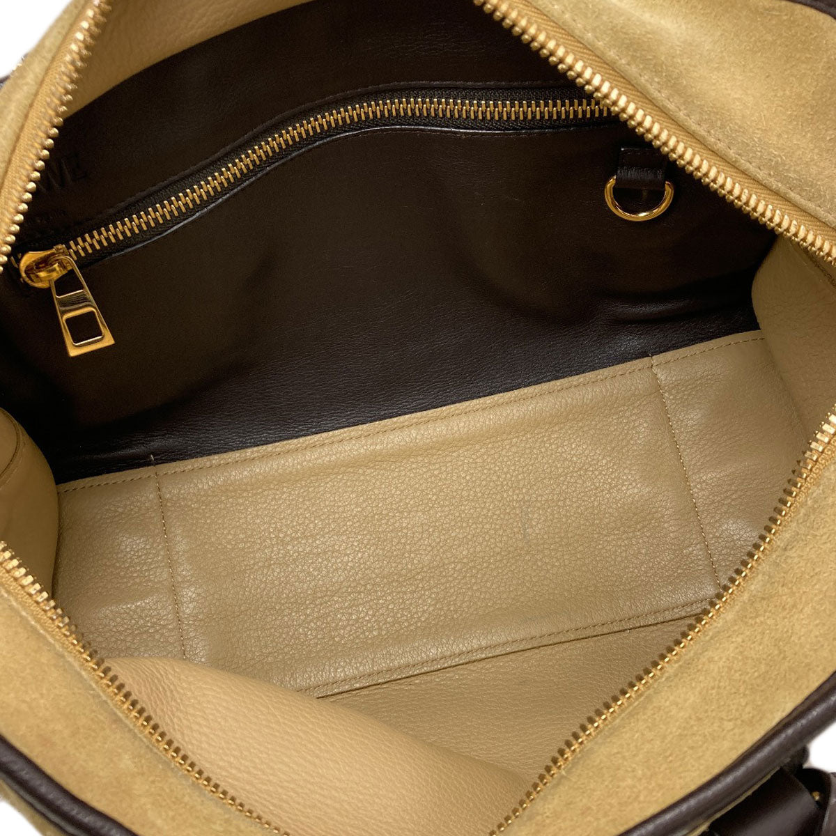 LOEWE ロエベ アマソナ 2WAY ハンドバッグ スウェード レディース 中古