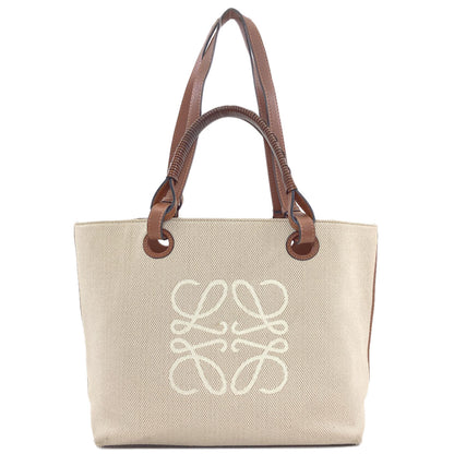 LOEWE ロエベ アナグラム 2WAY トートバッグ キャンバス レディース 中古