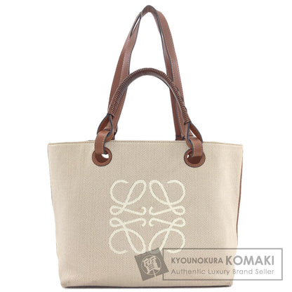 LOEWE ロエベ アナグラム 2WAY トートバッグ キャンバス レディース 中古