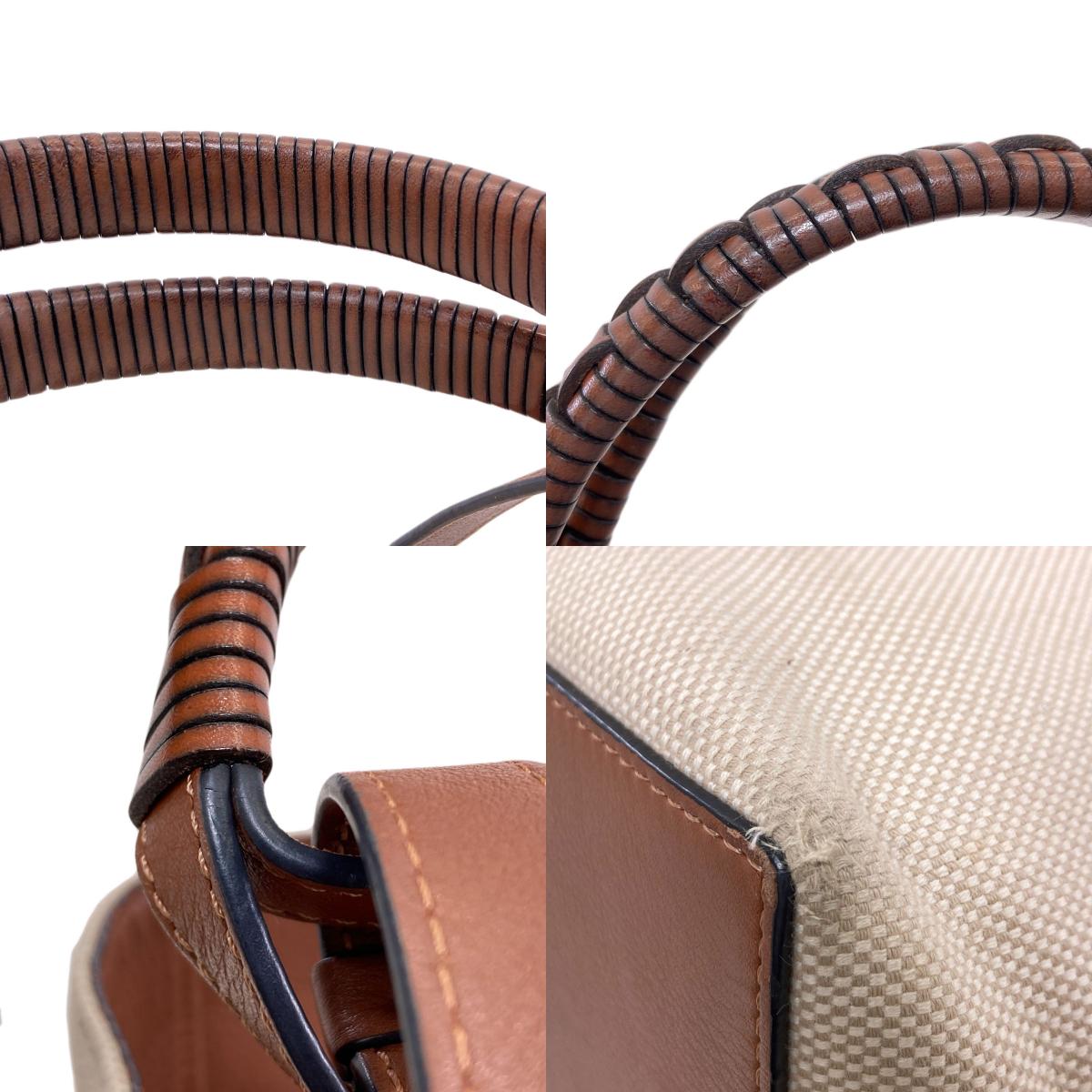 LOEWE ロエベ アナグラム 2WAY トートバッグ キャンバス レディース 中古