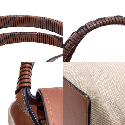 LOEWE ロエベ アナグラム 2WAY トートバッグ キャンバス レディース 中古