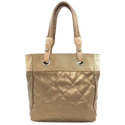 CHANEL シャネル パリビアリッツPM シルバー金具 トートバッグ キャンバス レディース 中古