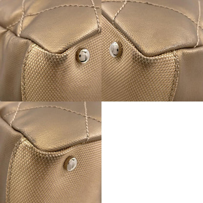 CHANEL シャネル パリビアリッツPM シルバー金具 トートバッグ キャンバス レディース 中古