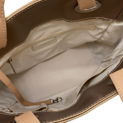 CHANEL シャネル パリビアリッツPM シルバー金具 トートバッグ キャンバス レディース 中古