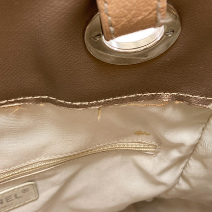 CHANEL シャネル パリビアリッツPM シルバー金具 トートバッグ キャンバス レディース 中古
