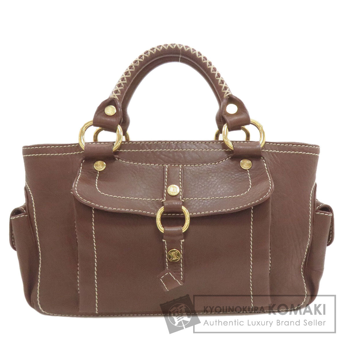 CELINE セリーヌ ブギーバッグ ハンドバッグ レザー レディース 中古