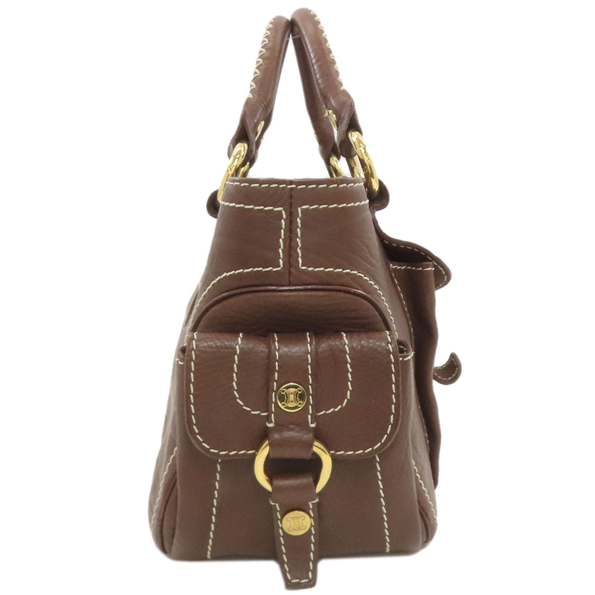 CELINE セリーヌ ブギーバッグ ハンドバッグ レザー レディース 中古