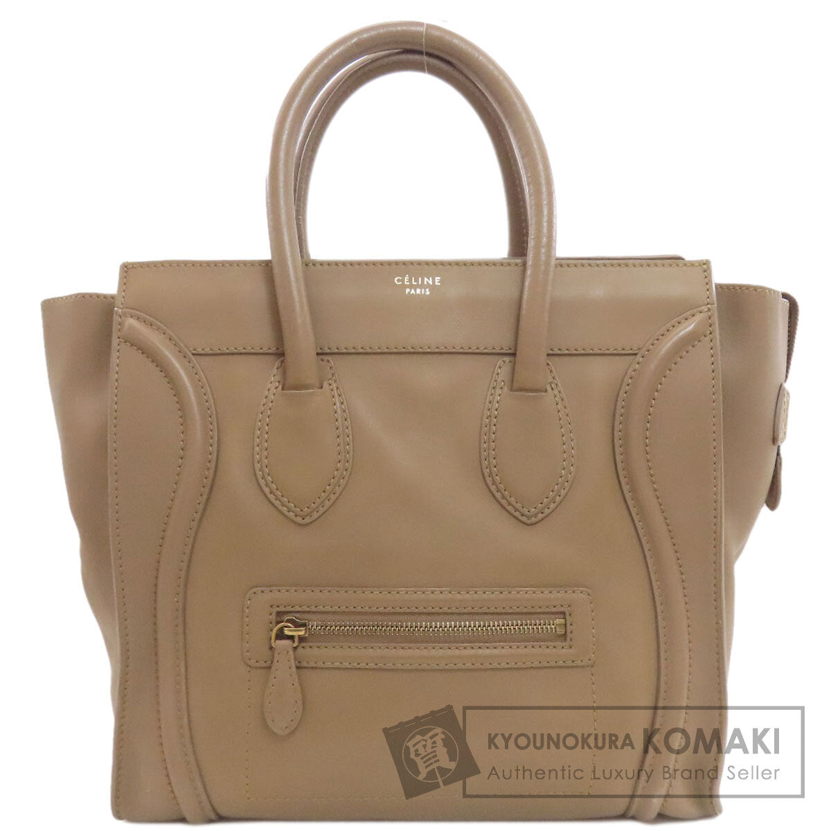 CELINE セリーヌ ラゲージミニ 2WAY トートバッグ カーフ レディース 中古