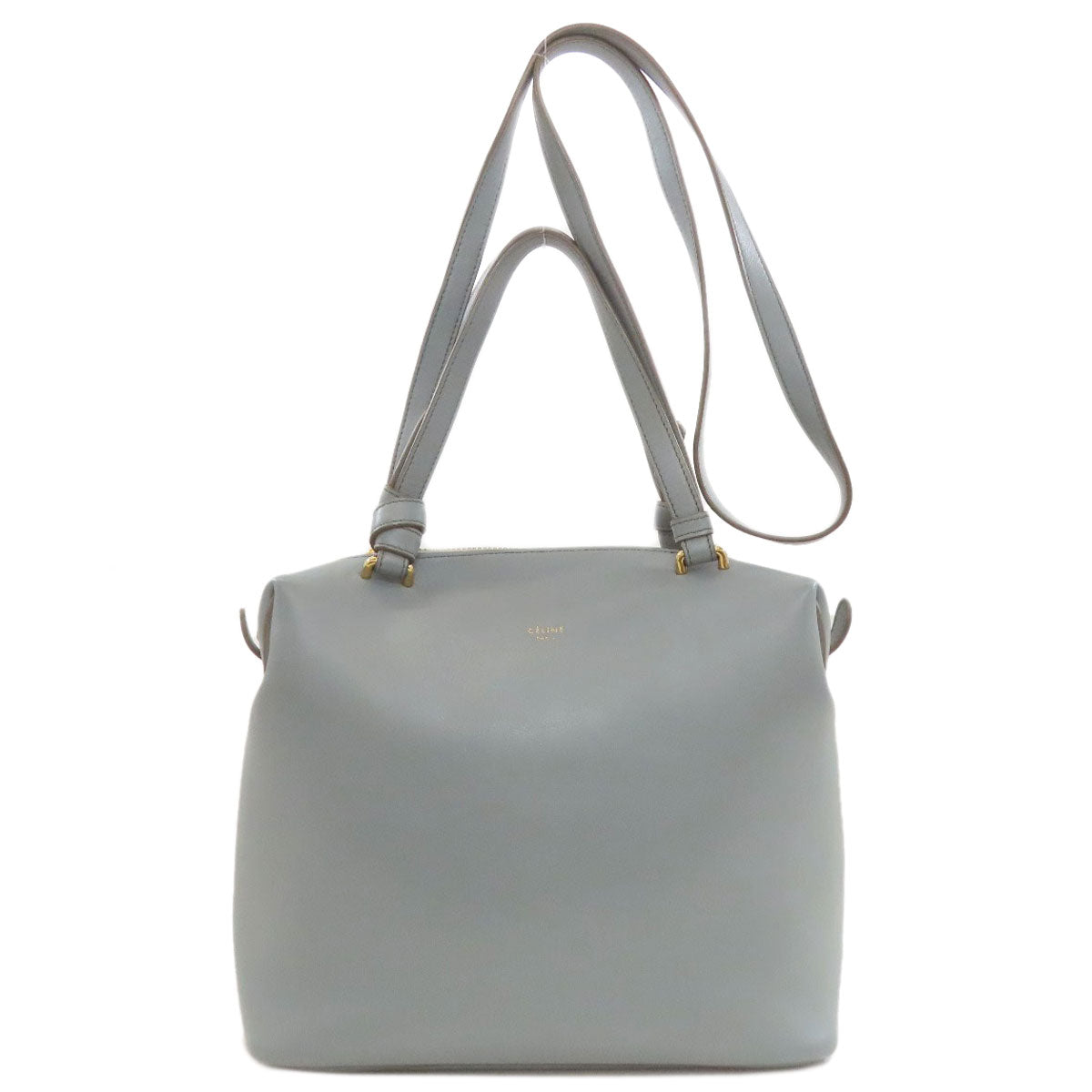 CELINE セリーヌ スモール ソフトキューブ 2WAY ハンドバッグ カーフ レディース 中古