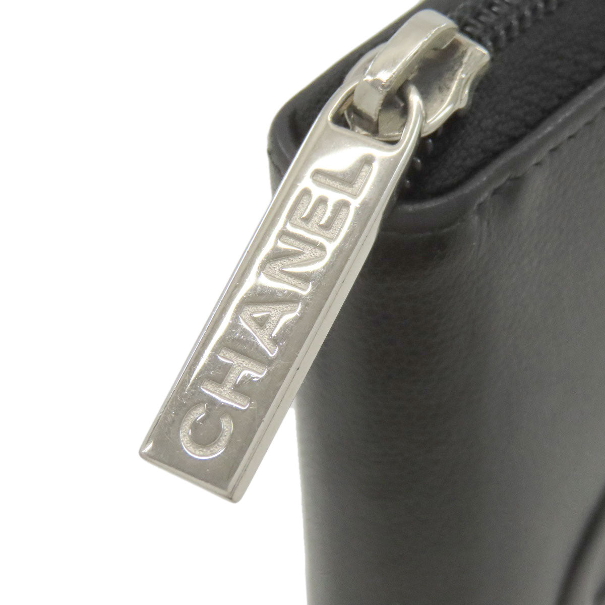 CHANEL シャネル ココマーク シルバー金具 長財布（小銭入れあり） グレインド カーフスキン レディース 中古