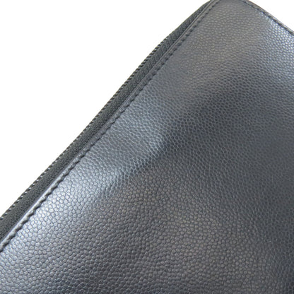CHANEL シャネル ココマーク シルバー金具 長財布（小銭入れあり） グレインド カーフスキン レディース 中古