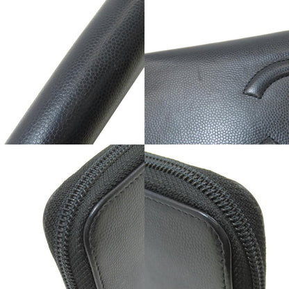 CHANEL シャネル ココマーク シルバー金具 長財布（小銭入れあり） グレインド カーフスキン レディース 中古